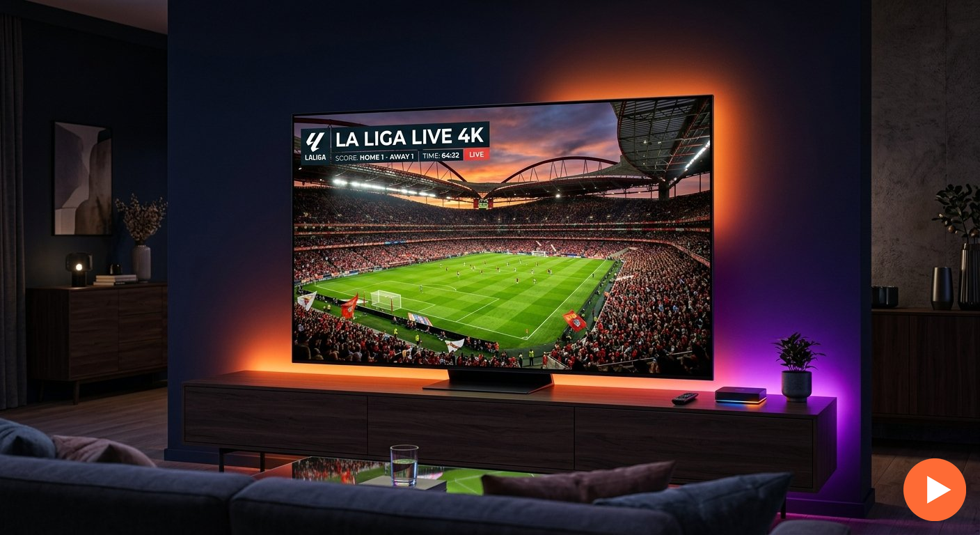 best iptv for la liga — watch LaLiga live in 4K with IPTVZebraline subscription