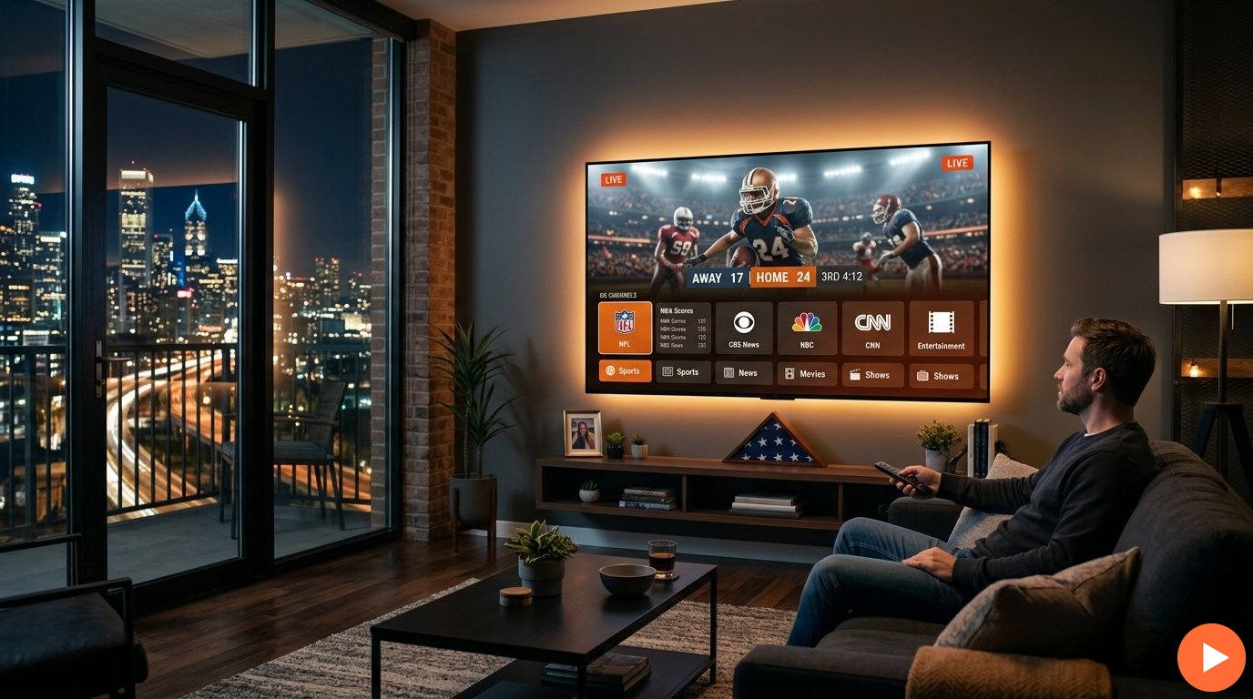 iptv in usa — family streaming live TV sports and movies with IPTVZebraline IPTV service in the USA from $14.99 per month