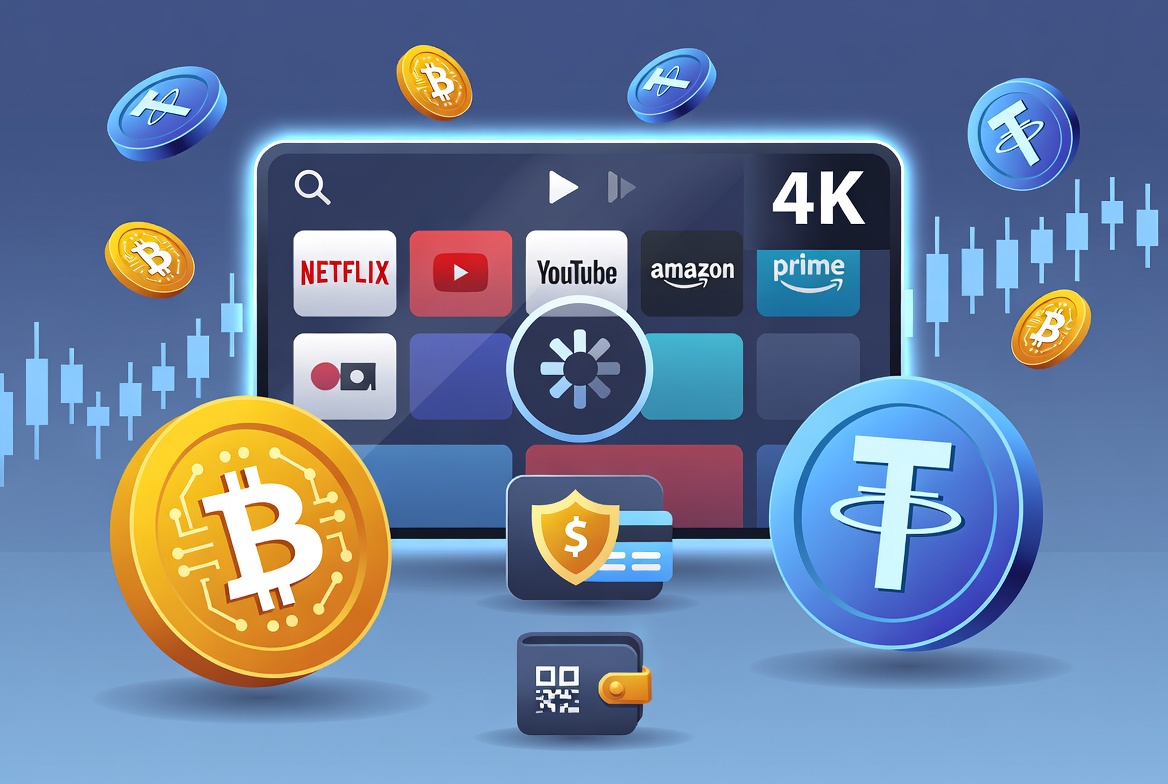 buy crypto for iptv — pay IPTVZebraline subscription with Bitcoin, USDT and Ethereum